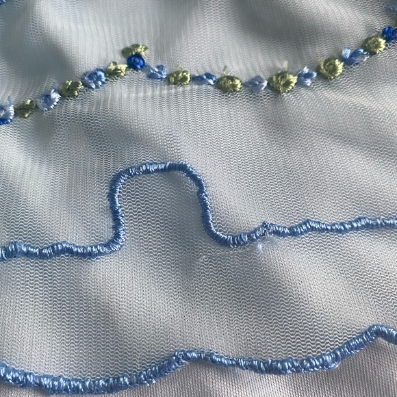 💟 Blue Floral Dress - Picture 6 of 6